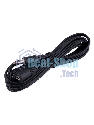 Кабель-удлинитель аудио Cablexpert CCA-423-2M-N, Jack 3.5(M)/Jack 3.5(F), 2м, черный, пакет
