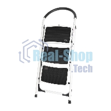 Стремянка стальная трехступенчатая Deli DL509013 макс.высота 670мм, до 150кг, ступени 360x270мм