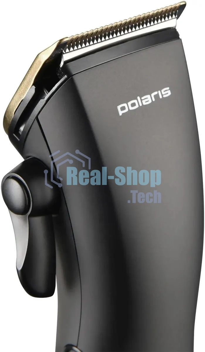 Машинка для стрижки Polaris PHC 2500 черный 3Вт (насадок в компл: 6шт)