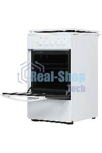 Плита газовая Flama RG 2401 W белый, конфорок 4 шт, духовка 50 л, 50 см x 85 см x 60 см