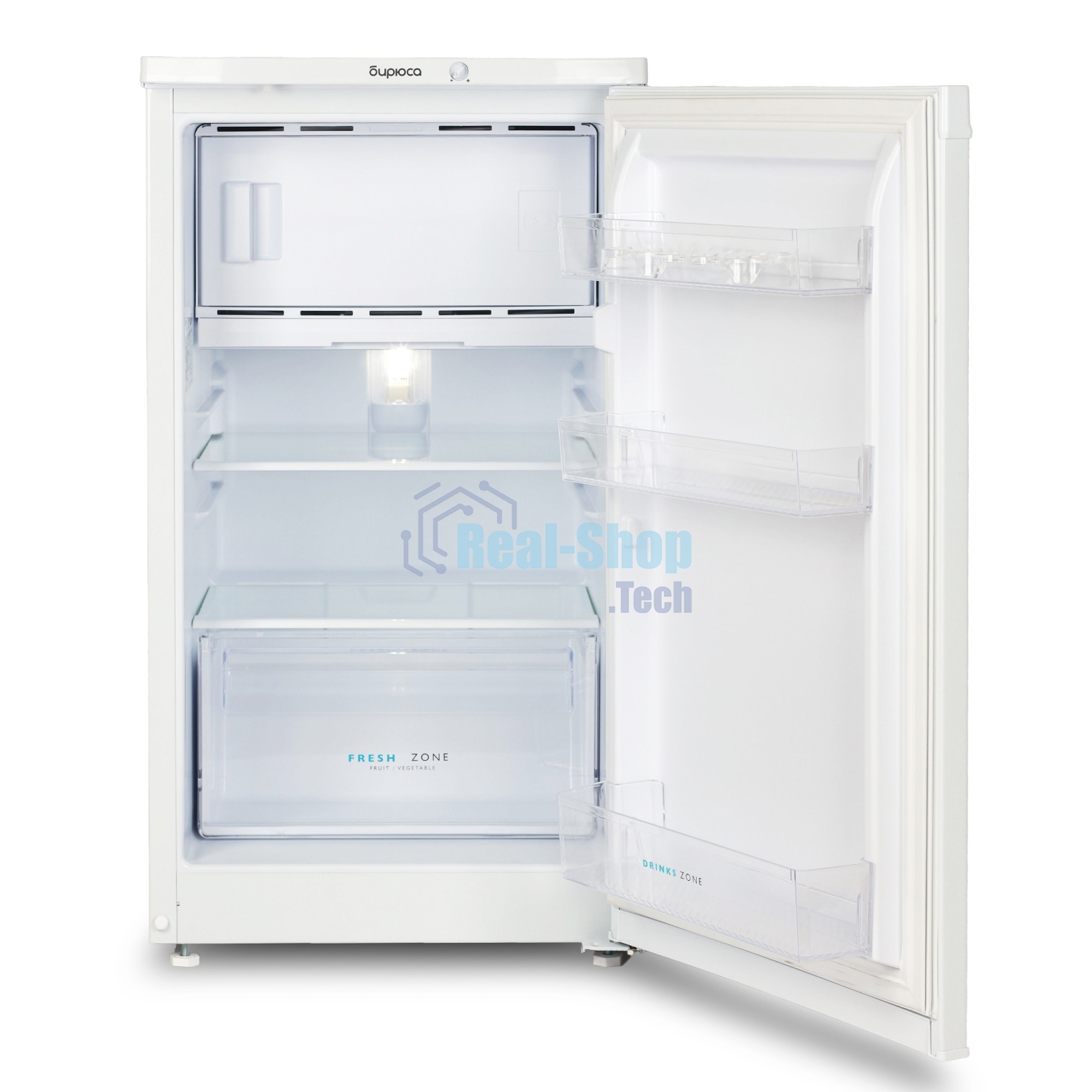 Холодильник Бирюса 408 белый однокамерный 88/27л морозилка сверху