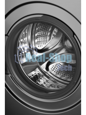 Стиральная машина Weissgauff WM 58411 Direct Drive Inverter Premium Steam Grey серая, загрузка фронтальная 11кг, 1400 об/мин., класс: A+++