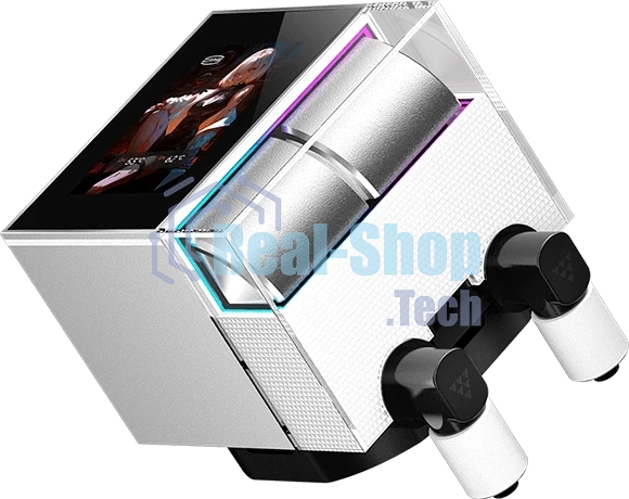 Система охлаждения Water Cooling System PCCooler DS360 Display WH (310W, 360мм, LED, белый, ARGb Pump/Fans: 3x120мм, 90.56CFM, 39.8dBA, 2500RPM/Pump height 65мм, 15dBA, 2600RPM, Rad thickness 27мм/S: 1851, 1700, 1200, 115X, AM5, AM4)