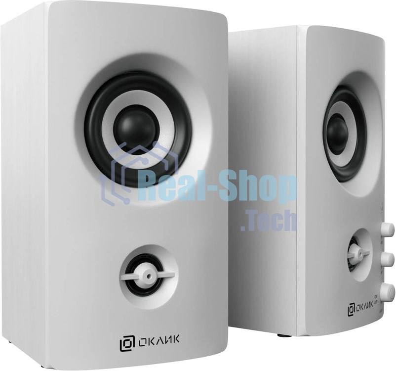 Акустическая система Oklick OK-164 2.0 белый 30Вт