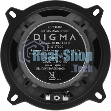 Колонки автомобильные Digma KERNEL MIDI 120Вт 90дБ 4Ом 10см (4дюйм) (ком.:2кол.) коаксиальные двухполосные