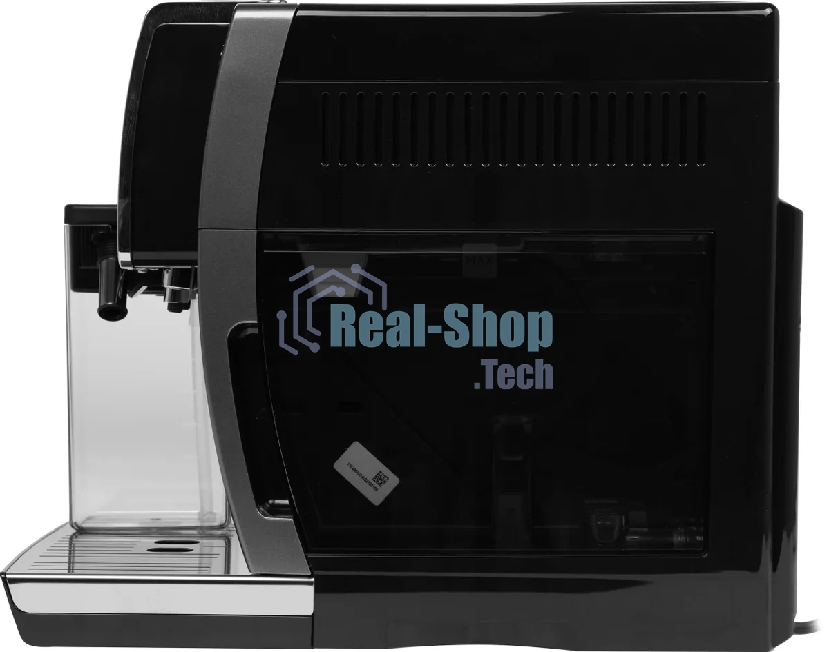 Кофемашина автоматическая DeLonghi Dinamica Plus ECAM380.95.TB черный/серый, исп. кофе - зерновой/молотый, 1.8 л, 1450 Вт, 15 Бар.