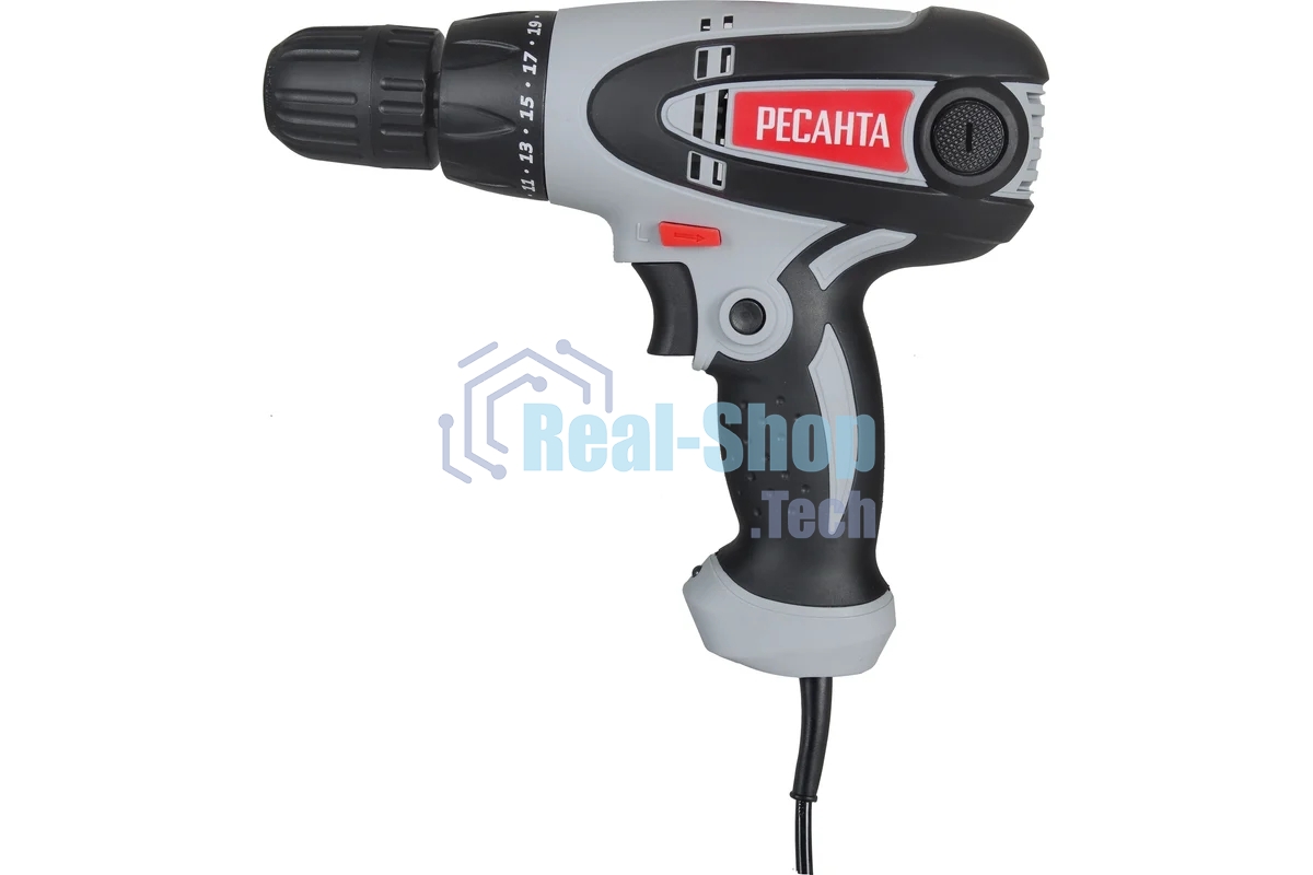 Дрель-шуруповерт Ресанта СШ-550-1 75/16/2, Сетевая, 550Вт