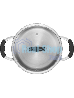 Кастрюля Rondell Stern RDS-010, 3.9л, 20см, с крышкой, серый