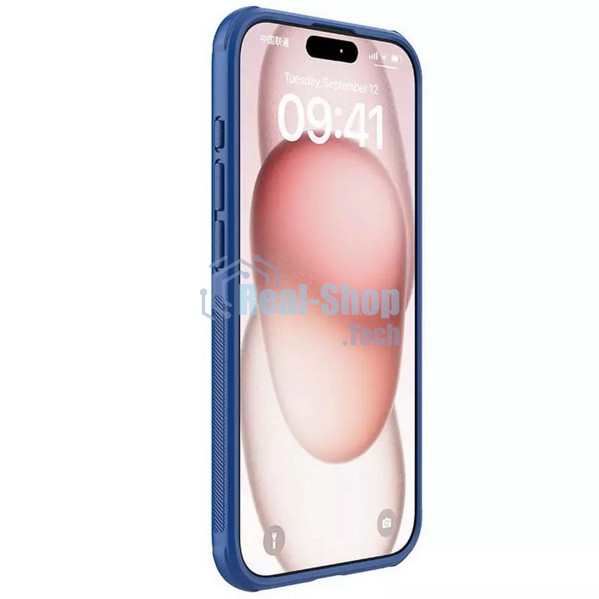 Чехол Super Frosted Shield Pro, синий, (AP IP15 Pro)