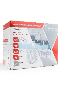 Акустическая система 2.0 Gembird SPK-100-W, белый, 6 Вт, регулятор громкости, USB-питание