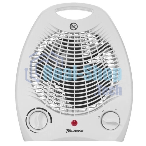 Тепловентилятор MTX FHS-2000, белый, 1000/2000 Вт, 25 м2, термостат