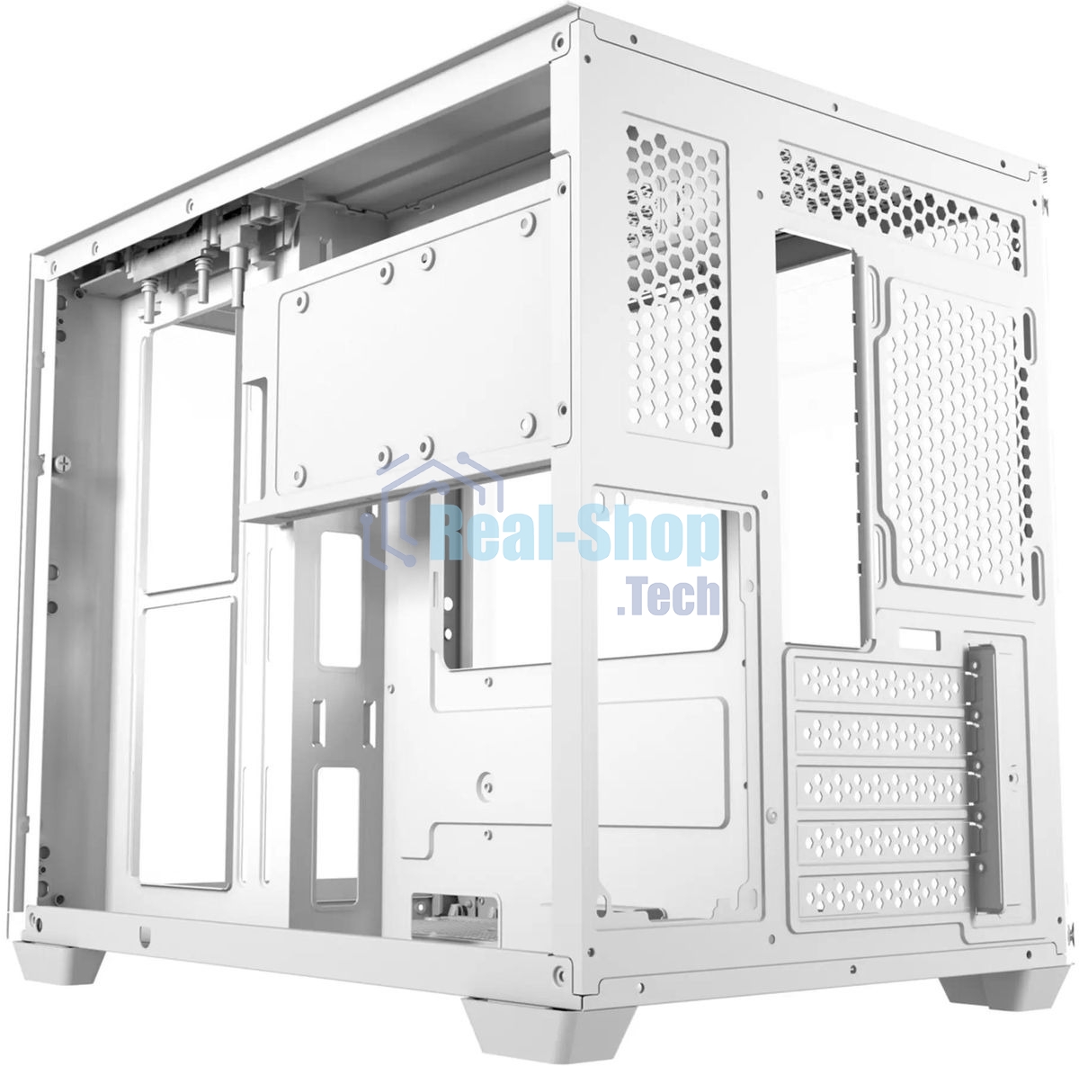 Компьютерный корпус Bloody BD-CC108 белый без БП mATX 9x120мм 2xUSB 3.0 audio bott PSU