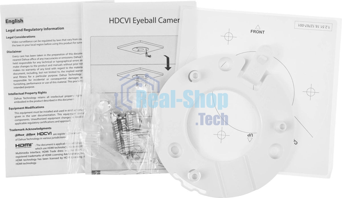 Камера видеонаблюдения аналоговая Dahua DH-HAC-HDW1200CLQP-IL-A-0280B-S6 2.8-2.8мм HD-CVI HD-TVI цв. корп.:белый (DH-HAC-HDW1200CLQP-IL-A-0280B)