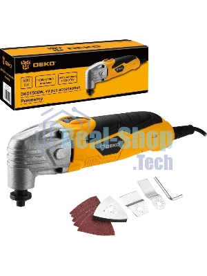 Многофункциональный инструмент Deko DKOT500W + набор предметов 9 шт.