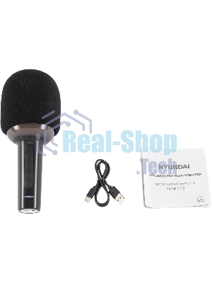 Микрофон беспроводной Hyundai H-MIC100 черный