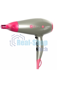 Фен GA.MA Diamond my style GH0304 серебристый/розовый, 2300 Вт, компактный
