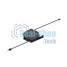 Кабельный ретрактор Wize Pro WRTS-USBC-RT USB type C для установки в архитектурный лючок серии WRTS, выдвижение 80 см