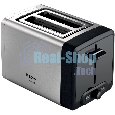 Тостер Bosch TAT4P420 нержавеющая сталь, 970 Вт, 2 слота
