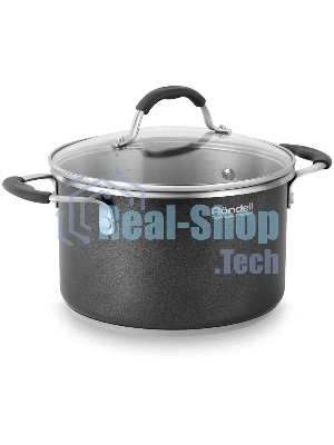 Кастрюля Rondell Stern RDS-010, 3.9л, 20см, с крышкой, серый