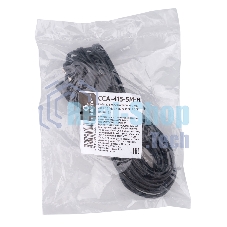 Кабель-разветвитель аудио Cablexpert CCA-415-5M-N, Jack 3.5(M) 3pin/2xJack 3.5(F), 5м, черный, пакет