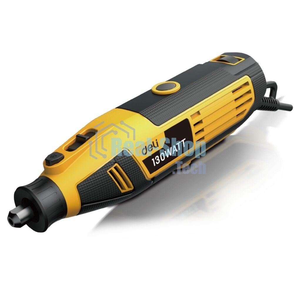 Прямошлифовальная машина (гравер) Deli DL-DM03-E1 (130Вт, цанга 3,2мм, 10000-32000об/мин, кейс) + 41 аксессуар