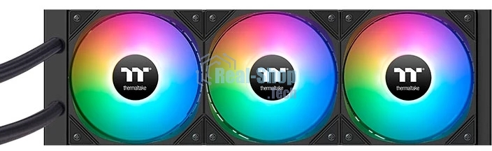 Система жидкостного охлаждения Thermaltake LA360-S ARGB Soc-AM5/AM4/1200/1700/1851 черный 4-pin 38.35dB Al+Cu LCD 360W Ret (CL-W462-PL12SW-A)