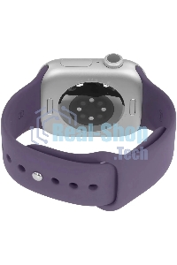 Умные часы Apple Watch Series 11 A3331 42мм OLED корп.серебристый Sport Band рем.фиолетовый разм.брасл.:M/L (MEU74LW/A)