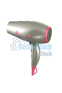 Фен GA.MA Diamond my style GH0304 серебристый/розовый, 2300 Вт, компактный