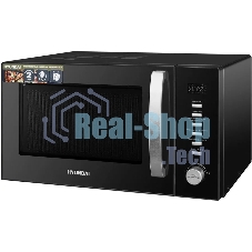 Микроволновая печь Hyundai HYM-D3028 черный/серебристый, 23 л, 900 Вт, переключатели - кнопки/поворотный механизм
