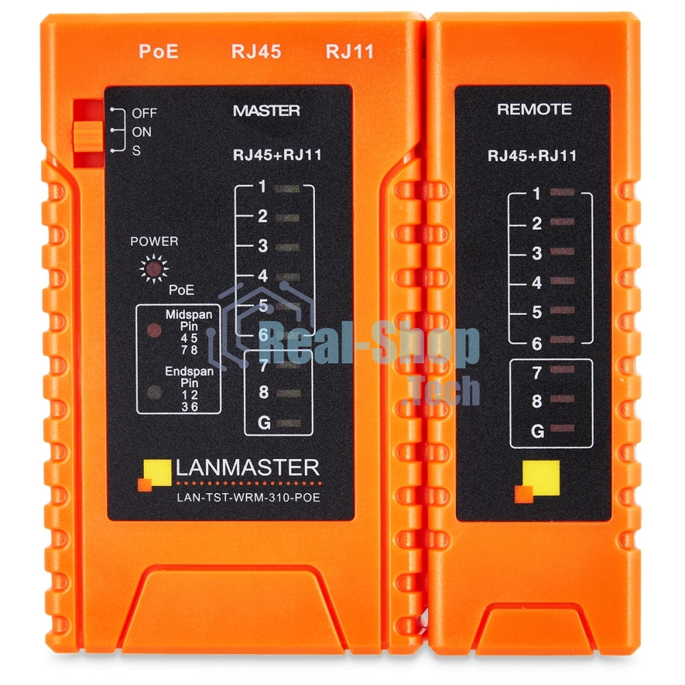 Тестер кабельный Lanmaster LAN-TST-WRM-310-POE