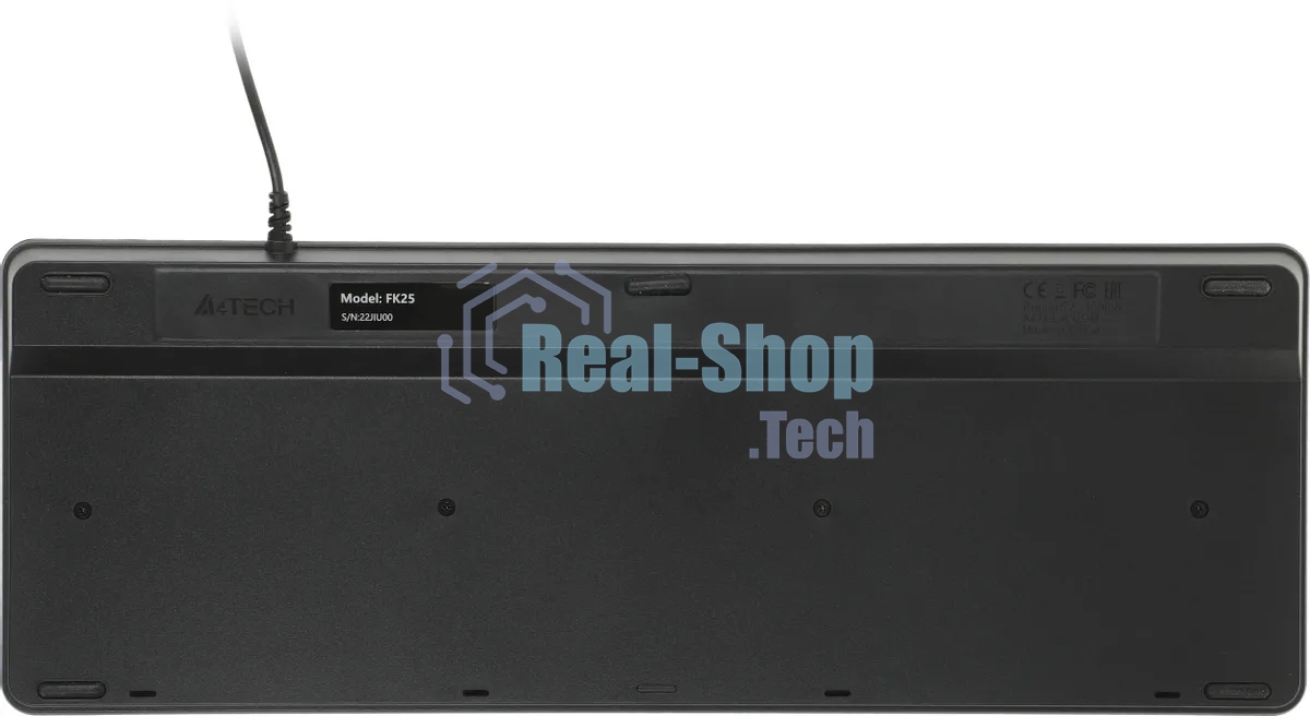 Клавиатура проводная A4Tech Fstyler FK25, USB, черный/серый
