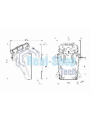 Розетка наружная DKC DIS5181653T 16А 230В 2P+E IP67