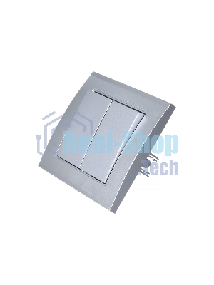 Выключатель 2-кл. СП Бриллиант 10А IP20 серебр. Universal 7949650