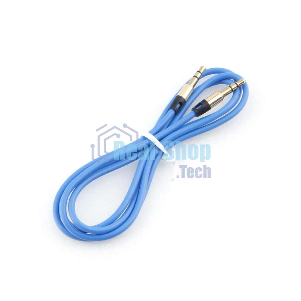Кабель аудио Cablexpert CCAB-01-35MM-1MU, 3.5 Jack (M)/3.5 Jack (M), синий. 1м, блистер