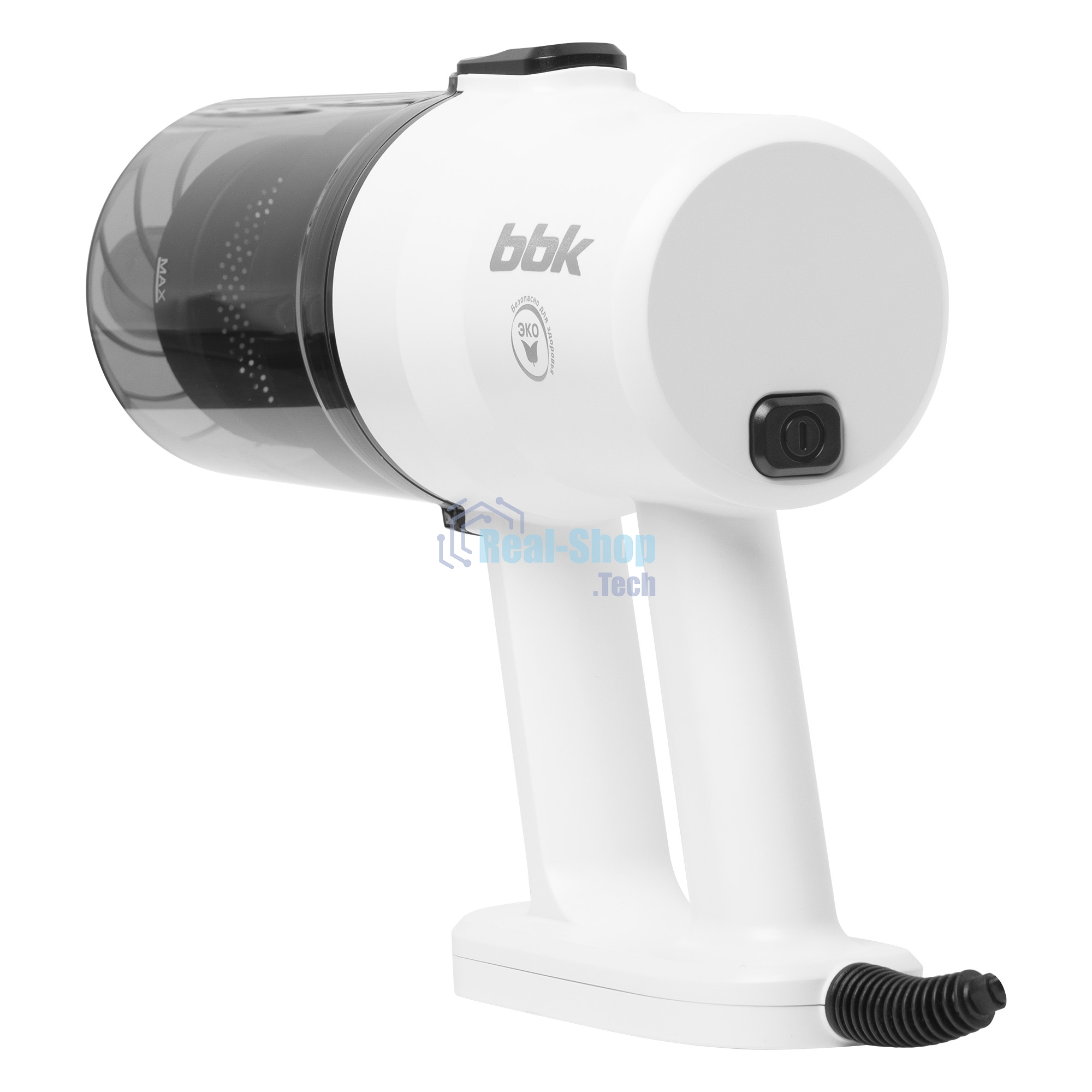 Пылесос вертикальный BBK BV2600 белый/черный, питание от сети, 170 Вт, уборка сухая, пылесборник 0.5 л