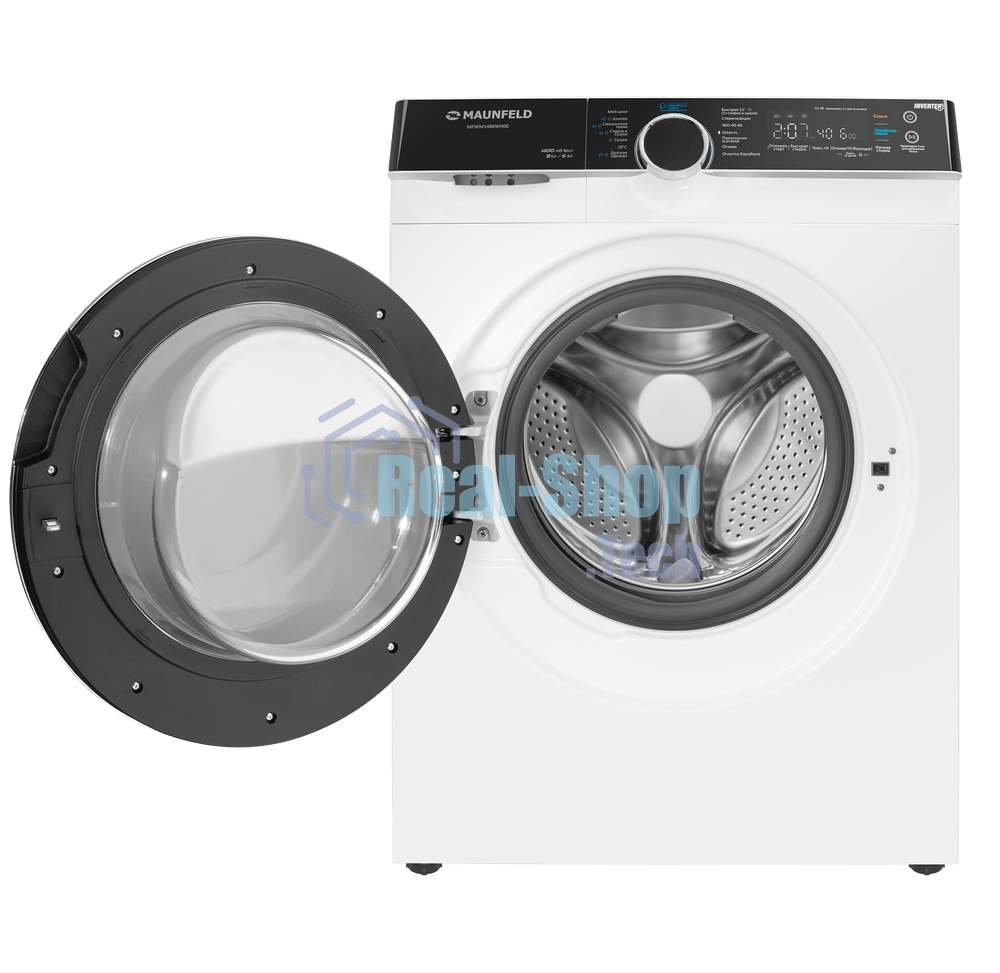 Стиральная машина с сушкой инвертором и паром Maunfeld MFWM1486WH06