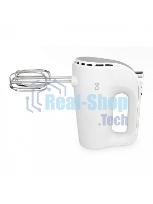 Миксер BQ MX423 White-Steel, Мощность 500 Вт, 5 скоростных режимов, Режим ТУРБО