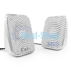 Акустическая система 2.0 Gembird SPK-100-W, белый, 6 Вт, регулятор громкости, USB-питание