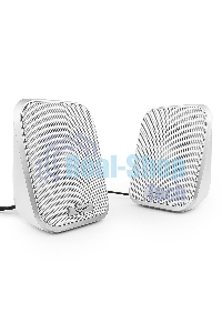 Акустическая система 2.0 Gembird SPK-100-W, белый, 6 Вт, регулятор громкости, USB-питание