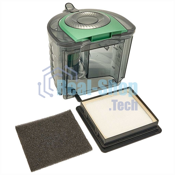 Пылесос DELTA DL-0854 черный/зеленый, 300/2400 Вт, уборка сухая, пылесборник контейнер, 4 л