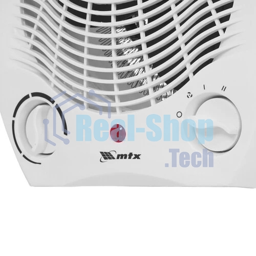 Тепловентилятор MTX FHS-2000, белый, 1000/2000 Вт, 25 м2, термостат