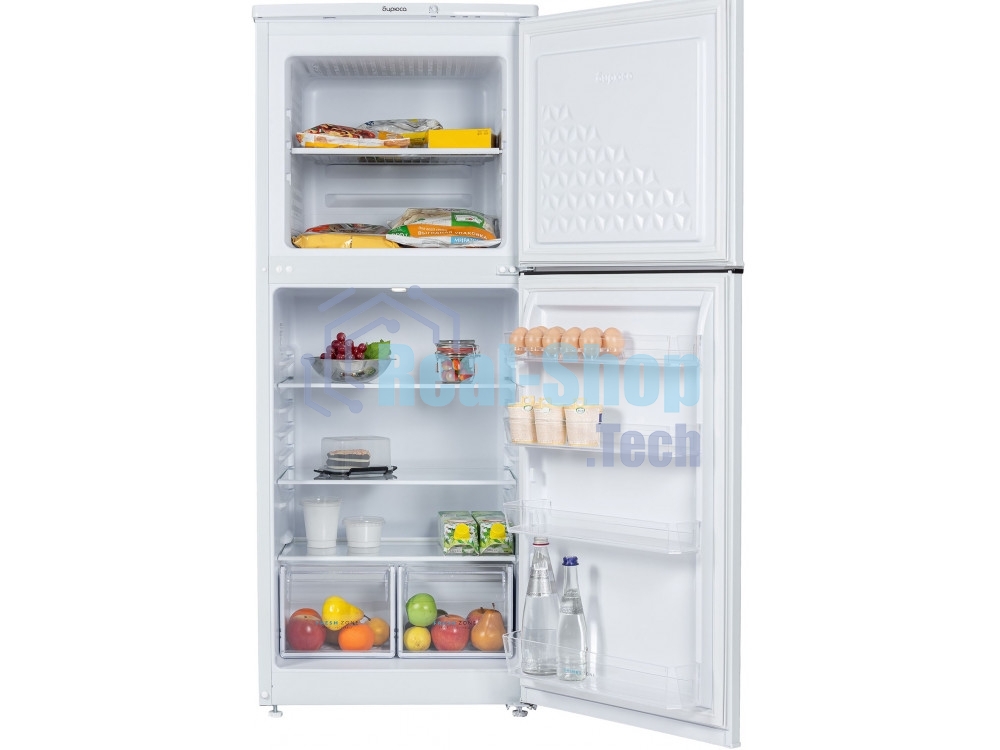 Холодильник Бирюса 553 белый двухкамерный 160/70л морозилка сверху, автоматическое оттаивание