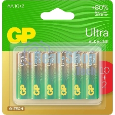 Батарея GP Ultra 15AUA21-2CRSBC12 AA (12шт) блистер