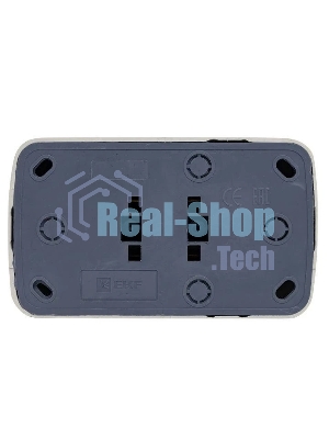 Розетка EKF EGR10-102-10 2-я, б/з, 10А, ОП Basic Минск белый