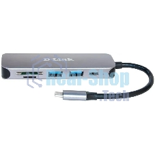 USB-концентратор D-Link DUB-2325, USB, USB 3.0 2порта, USB Type-C,SD,microSD, адаптер/USB