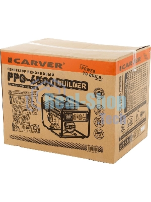 Электрогенератор бензиновый Carver PPG-6500 Builder, 5.5 кВт, 96 дБ, 67,5 кг
