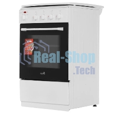 Плита комбинированная Cezaris ПГЭ 1000-05 белый, конфорок 4 шт, духовка 45 л, 51 см x 85 см x 52 см