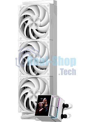 Система охлаждения Water Cooling System PCCooler DS360 Display WH (310W, 360мм, LED, белый, ARGb Pump/Fans: 3x120мм, 90.56CFM, 39.8dBA, 2500RPM/Pump height 65мм, 15dBA, 2600RPM, Rad thickness 27мм/S: 1851, 1700, 1200, 115X, AM5, AM4)