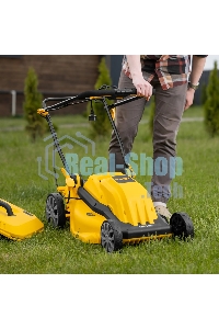 Газонокосилка электрическая Denzel GMC-2000, шир. 44см, 2000 Вт, 6 уров., травосб. 45 л