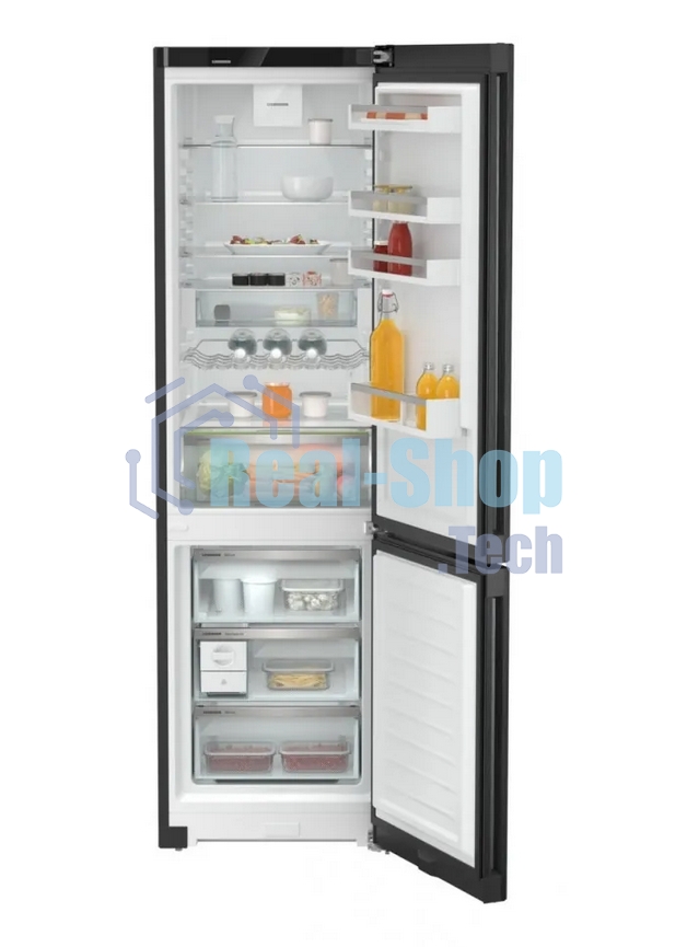 Холодильник Liebherr CNBDC 573I-22 001 черная нержавеющая сталь двухкамерный 266/94л морозилка снизу